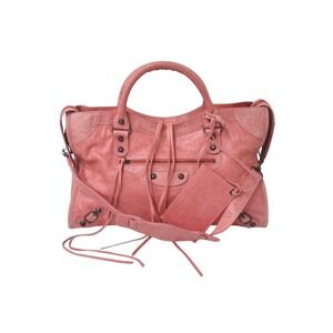 BALENCIAGA The City Handbag Pink Leather Shoulder Bag